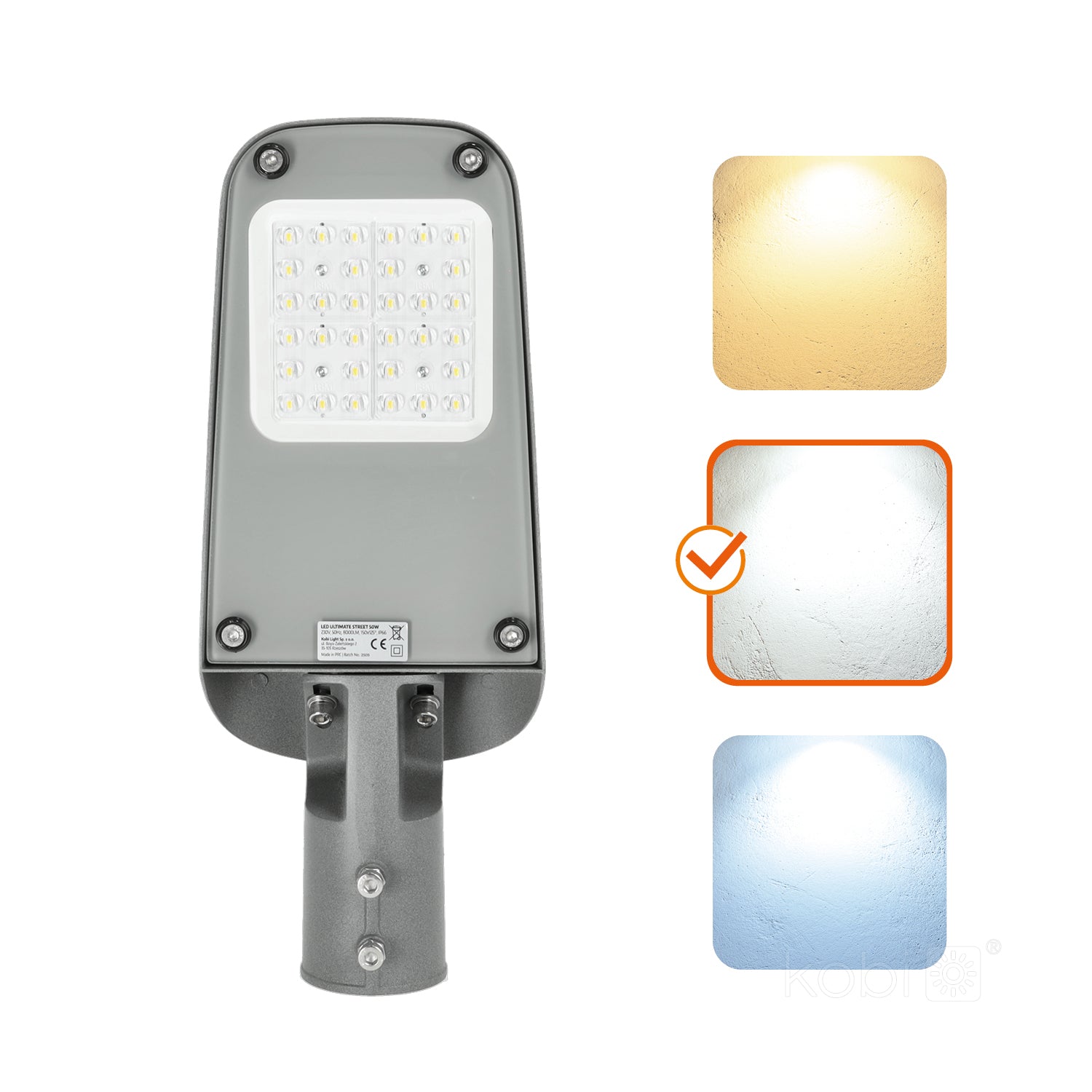 Street light LED ULTIMATE STREET 50W 4000K IP66 Kobi Pro