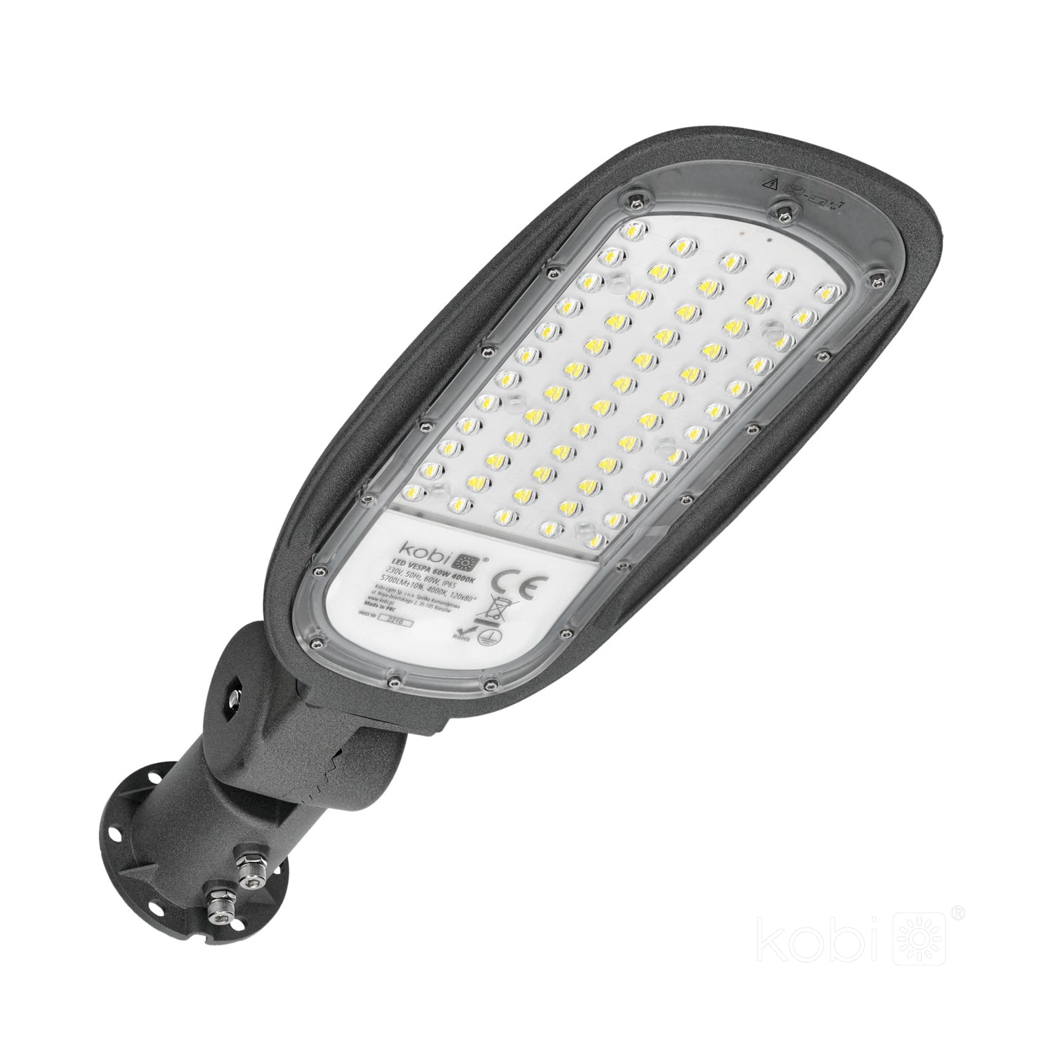 Street light LED VESPA 60W 4000K IP65 120°x80° Kobi Premium