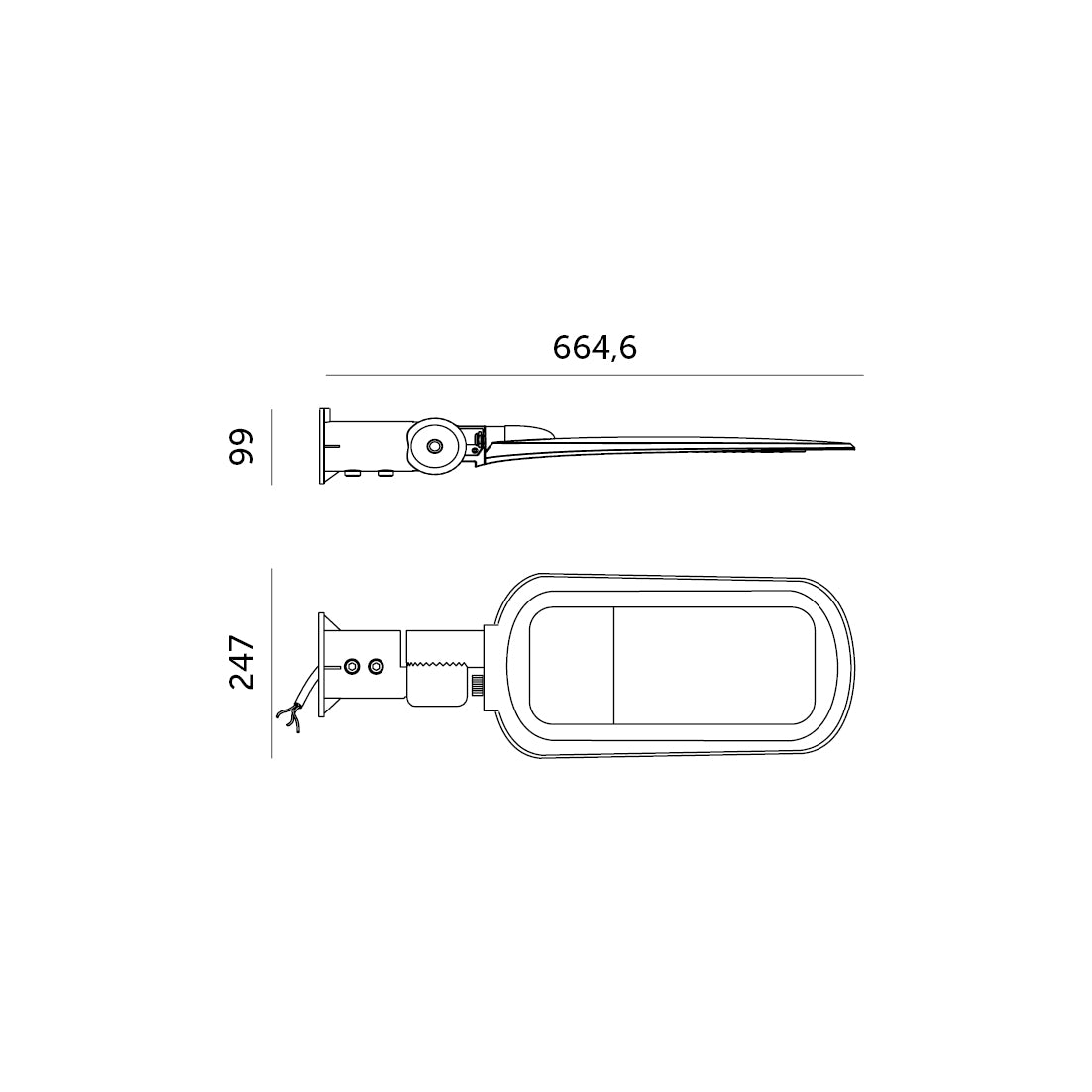 Street light LED VESPA PRO 150W 4000K IP66 Kobi Pro