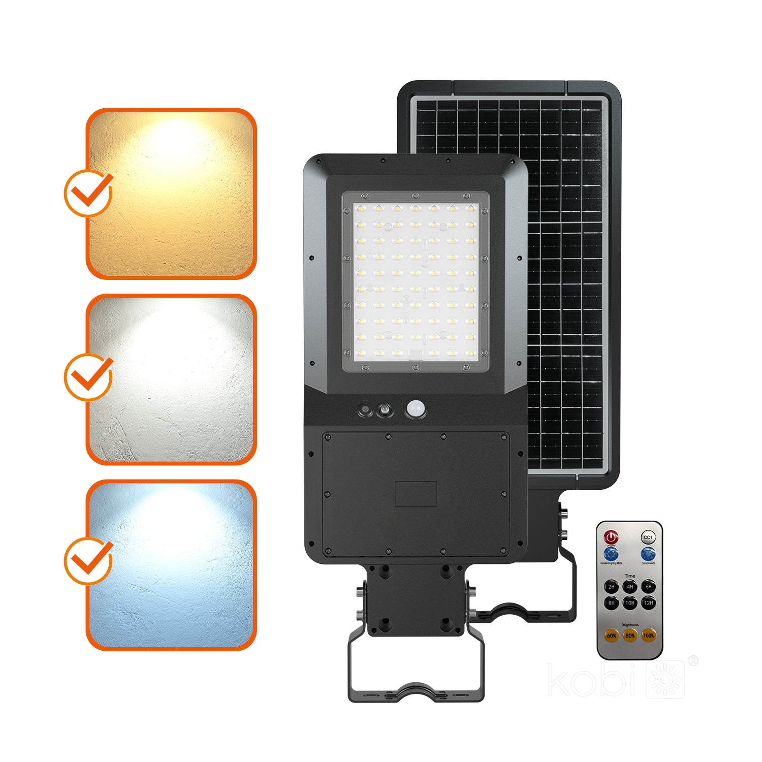 Solar street light LED STREET 40W 3CCT IP65 Kobi Premium