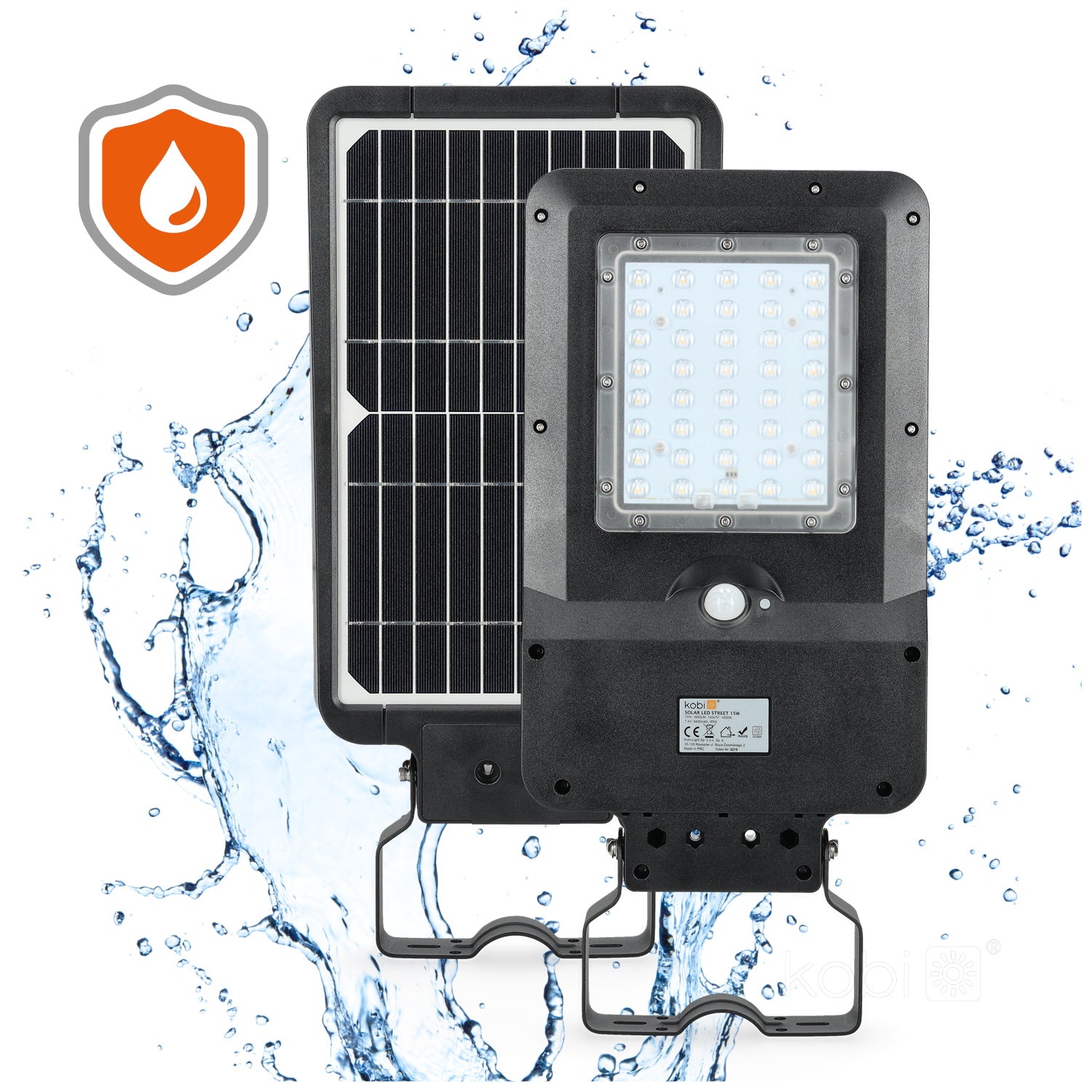 Solar street light with motion sensor LED STREET 15W 4000K IP65 Kobi