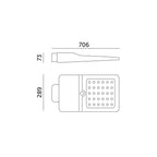 Solar street light with motion sensor LED STREET 40W 4000K IP65 Kobi Premium