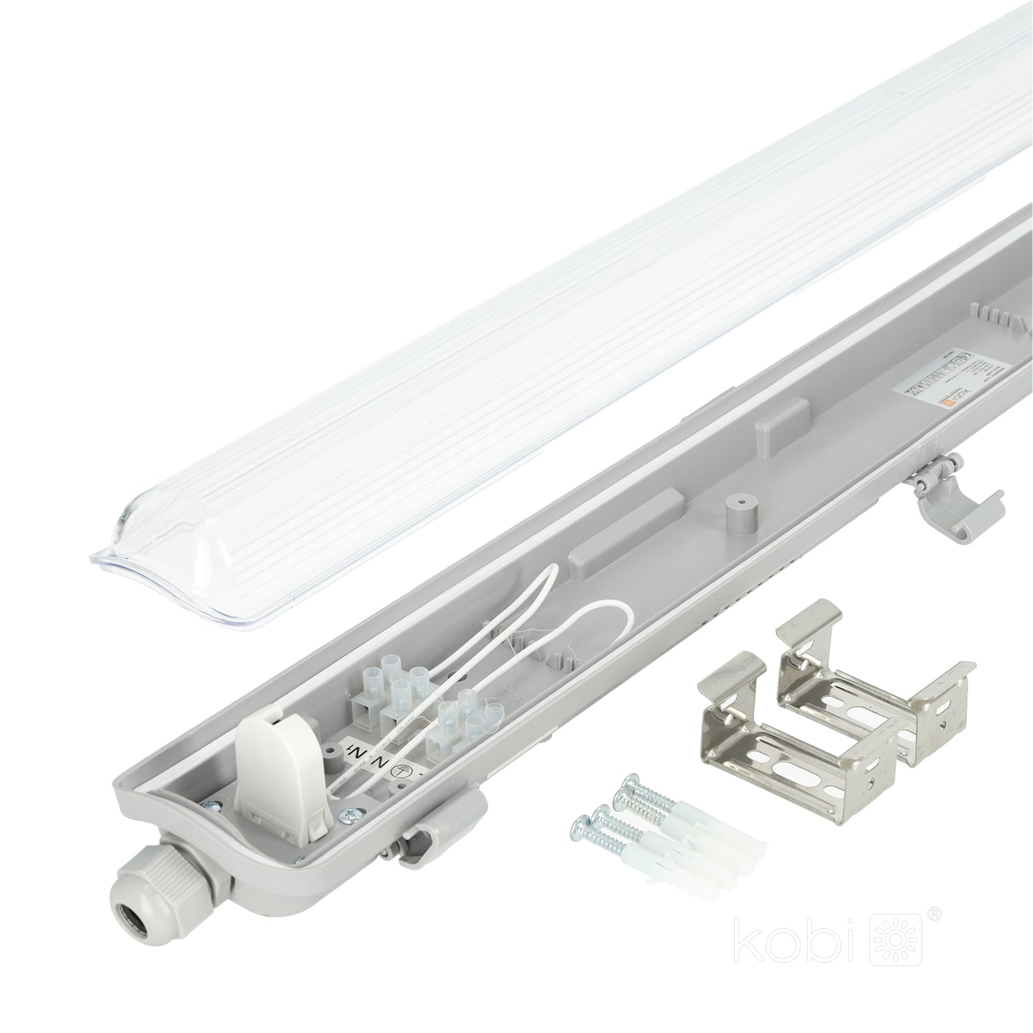Waterproof fixture HERMETIC 1x60 IP65 Kobi