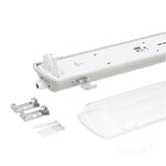 Waterproof fixture HERMIC 2x120 IP65 Kobi