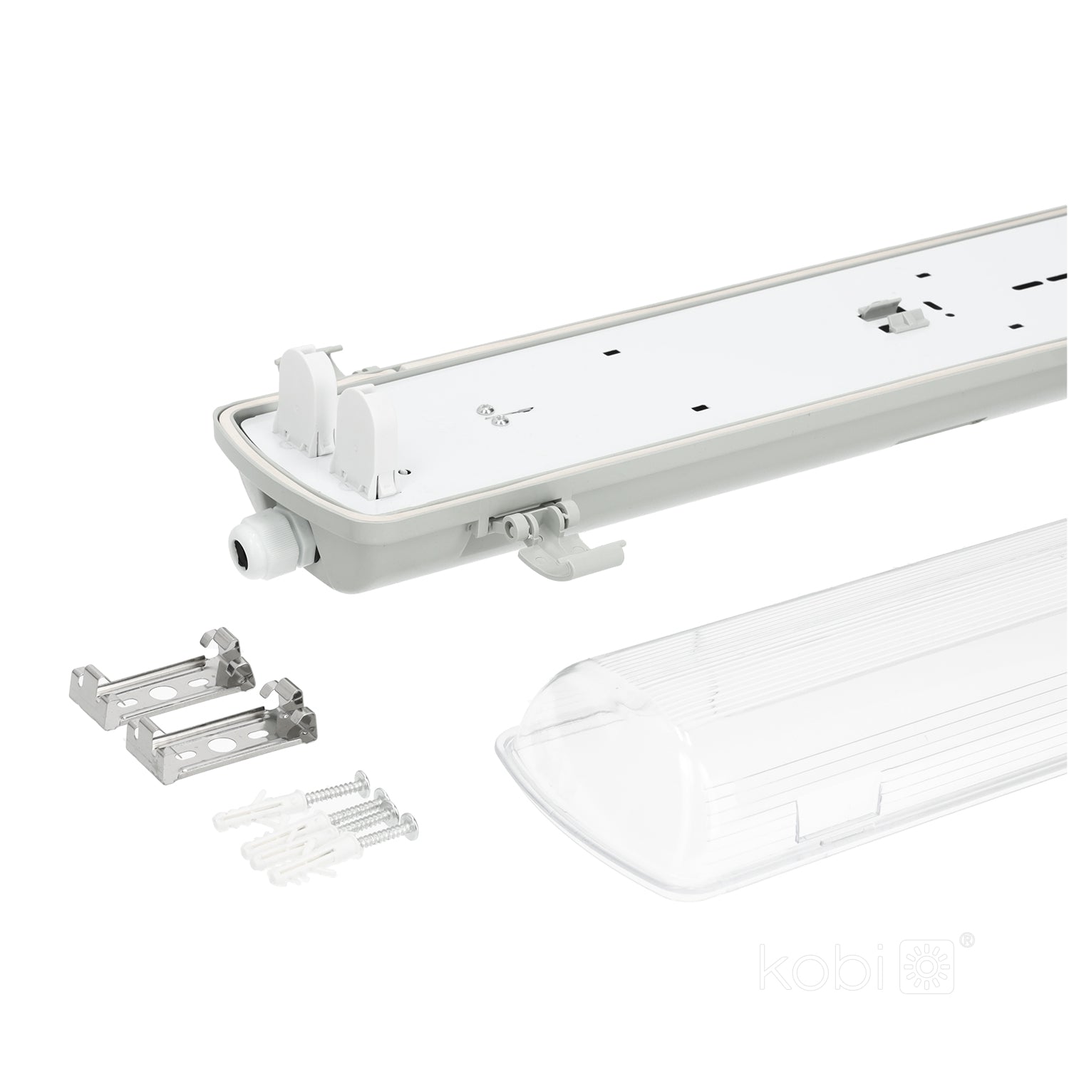 Waterproof fixture HERMIC 2x120 IP65 Kobi