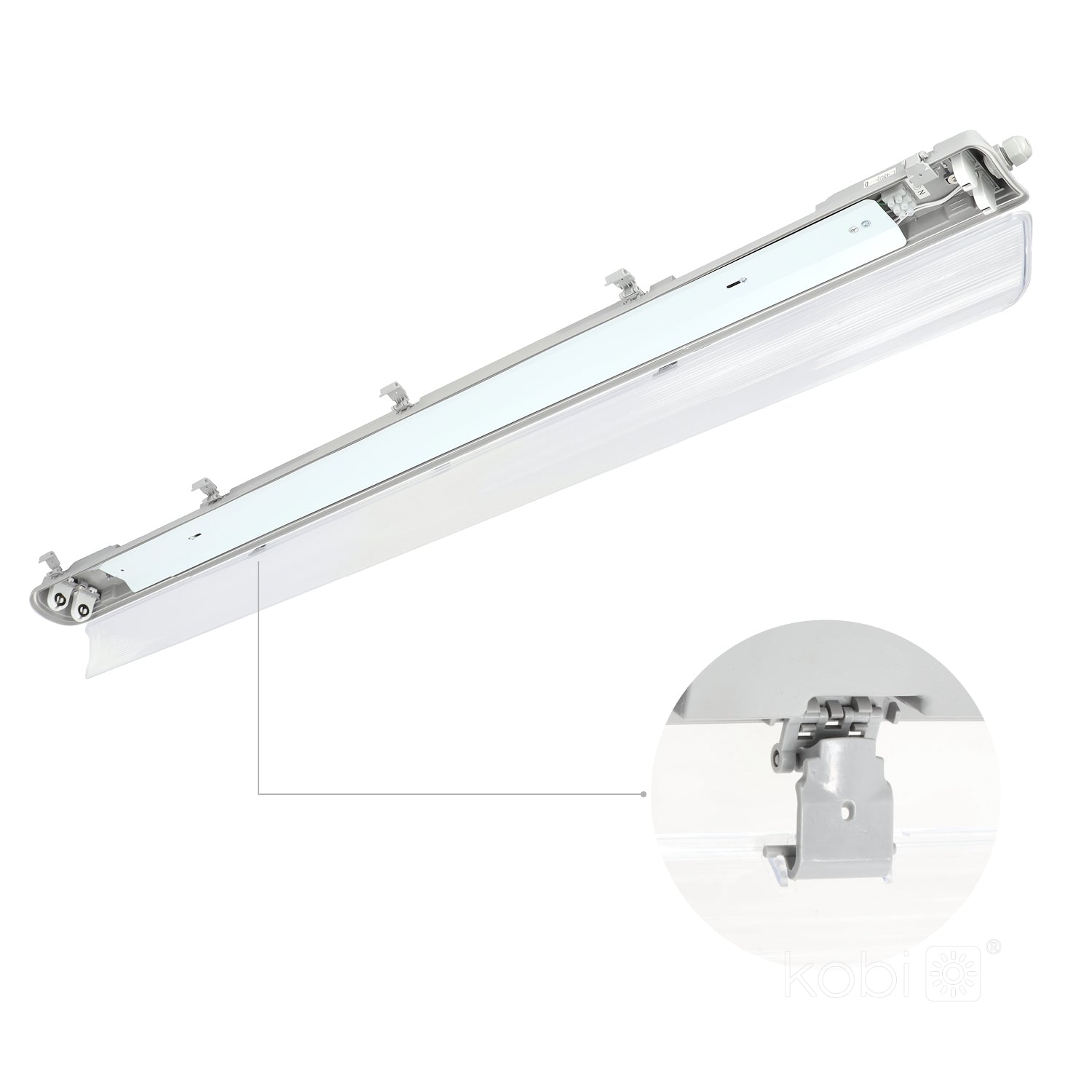 Waterproof fixture HERMIC G2 2x120 IP65 Kobi