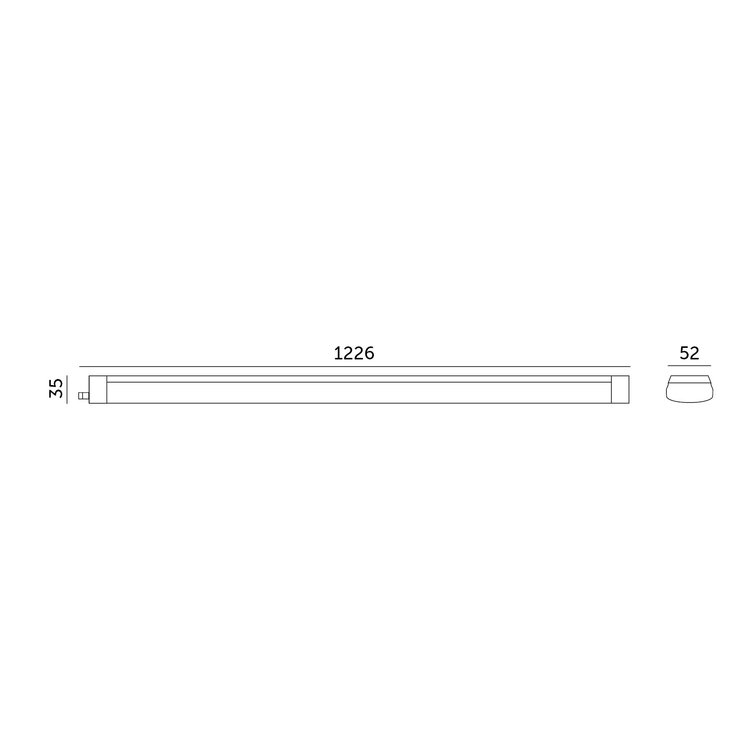 Waterproof fixture LED CORTEZ 2 50W 120cm 4000K IP65 Kobi Premium