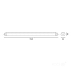 Waterproof fixture LED CORTEZ 48W 4000K IP65 LED2B