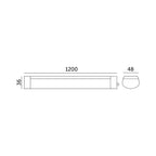 Waterproof fixture LED MIVRO 36W 4000K IP65 LED2B