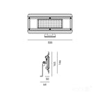 LED fixture MULTILUXO 100W 4000K IP65 Kobi Premium