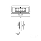 LED fixture MULTILUXO 50W 4000K IP65 Kobi Premium