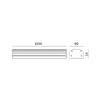 Waterproof fixture LED HPL1 75W IP65 90° Kobi Pro