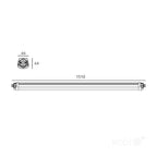 Waterproof linear fixture LED LUMEXO 50W 4000K biała Kobi Pro