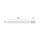 Waterproof linear fixture LED NEGRO 20W 4000K Kobi Premium