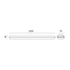 Waterproof linear fixture LED NEGRO 36W 6000K Kobi Premium