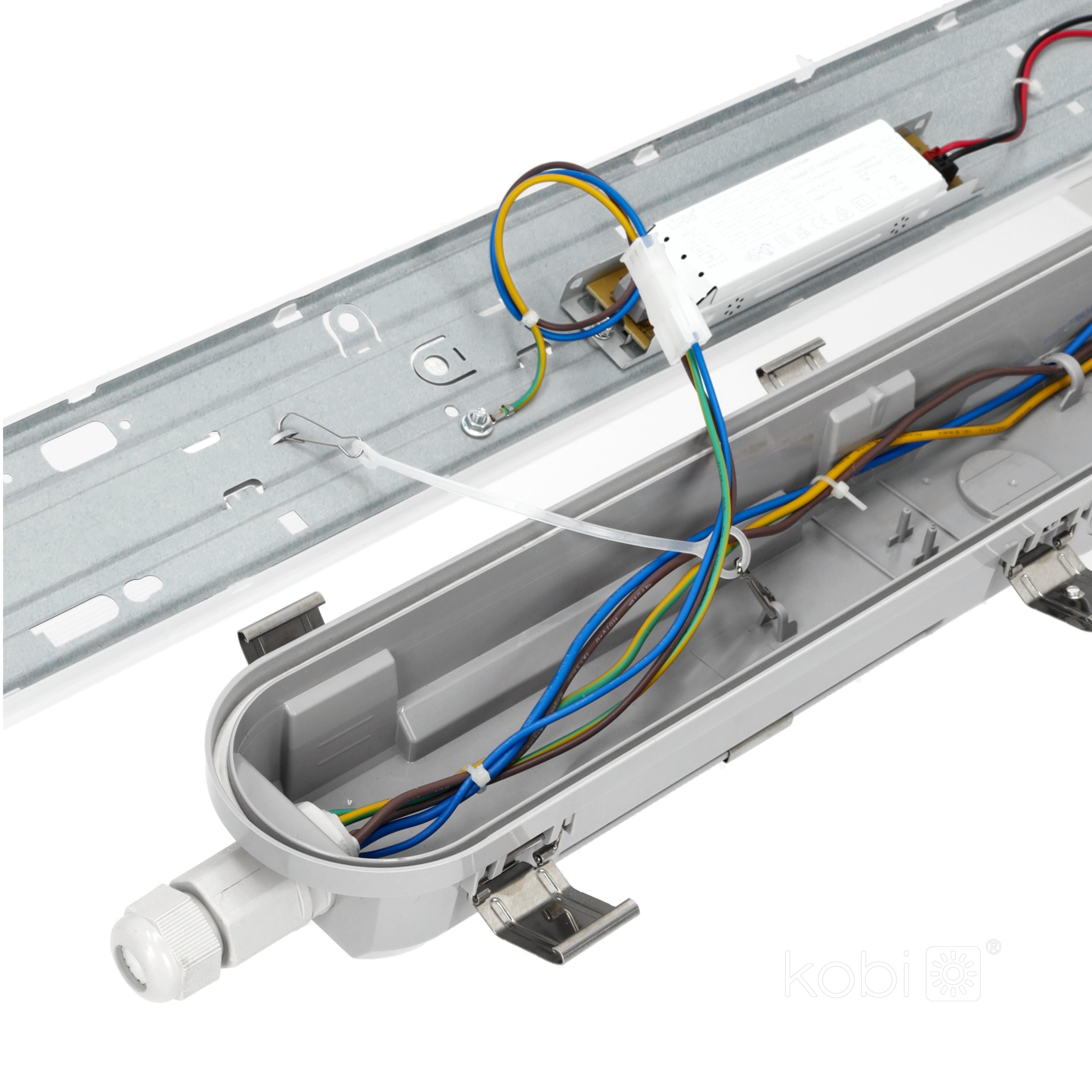 Waterproof linear fixture LED NEXFORCE N2 max. 36W 4000K Kobi Pro