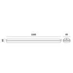 Waterproof linear fixture LED NEXFORCE N2 max. 52W 3CCT DALI Kobi Pro