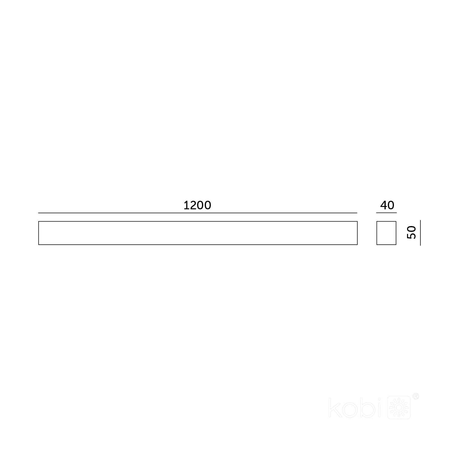 Linear fixture LED KOLINE GO 40W 3CCT white Kobi Pro
