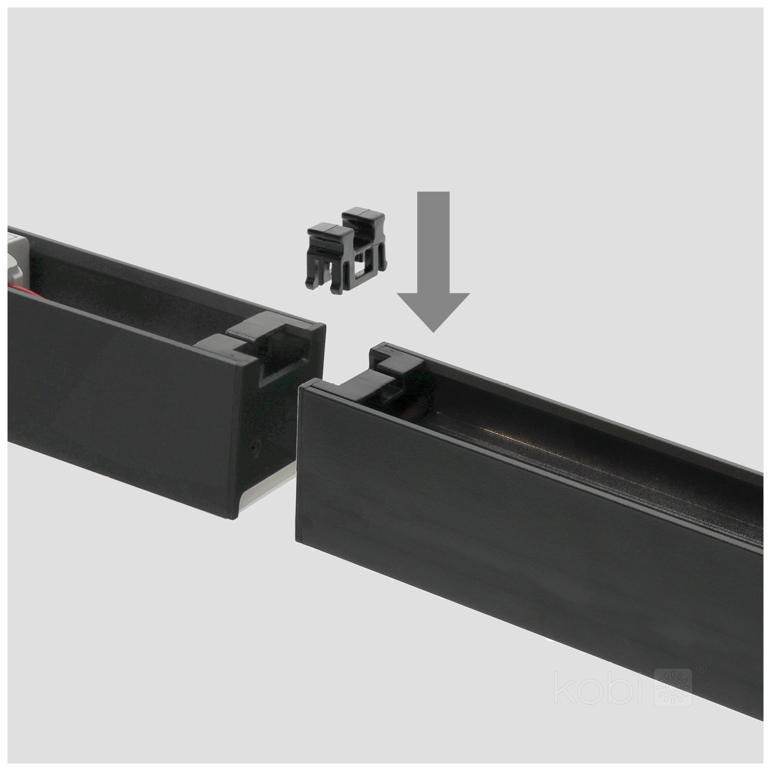 Linear fixture LED KOLINE GO 40W 3CCT black Kobi Pro