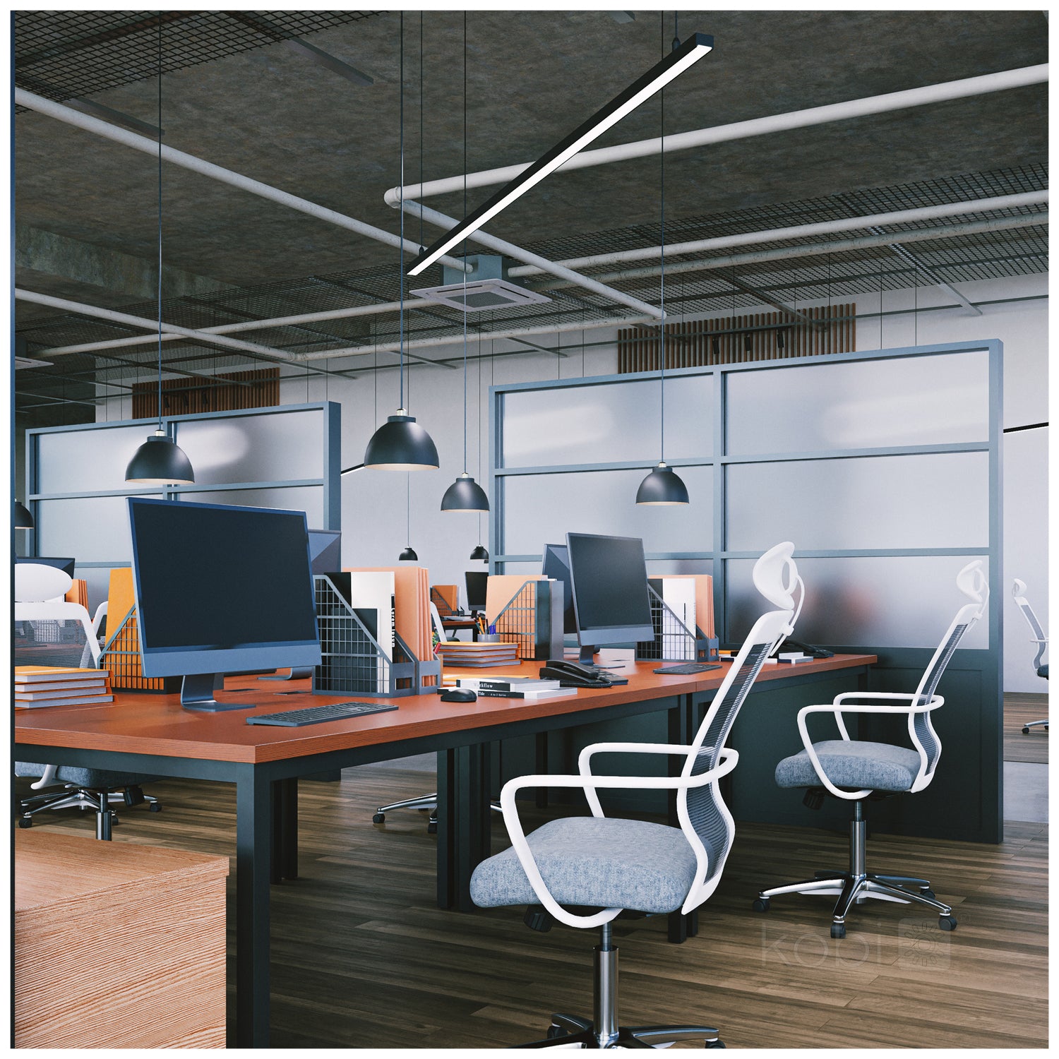 Linear fixture LED KOLINE GO 40W 3CCT black Kobi Pro
