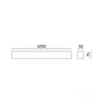 Linear fixture LED KOLINE K2 20-30-40W 3CCT white Kobi Pro