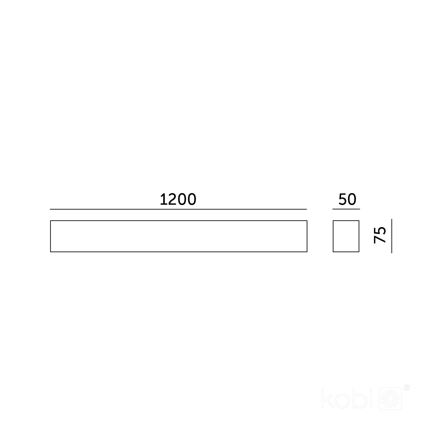 Linear fixture LED KOLINE K2 20-30-40W 3CCT white Kobi Pro