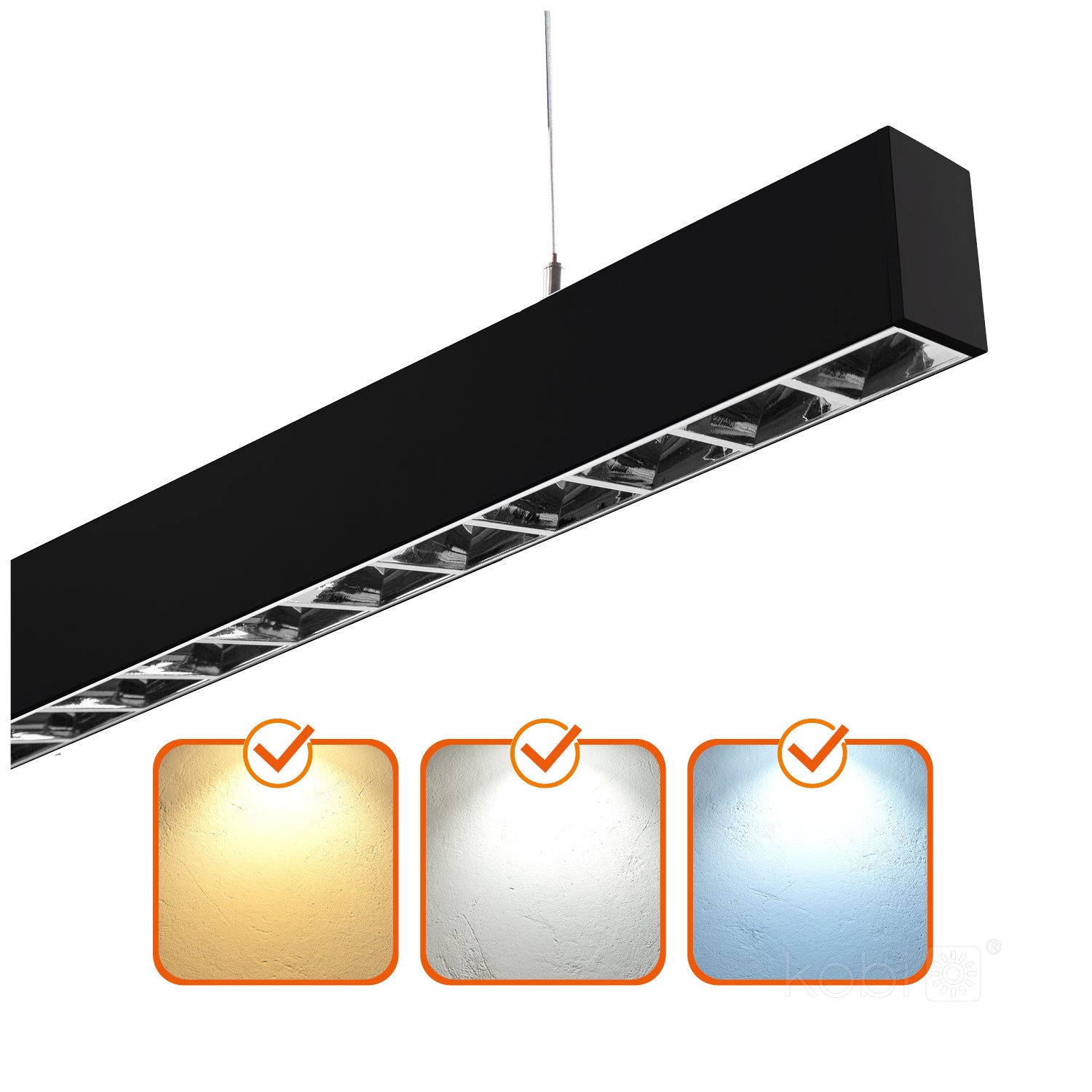 Linear fixture LED KOLINE K2 30W 3CCT UGR Go back