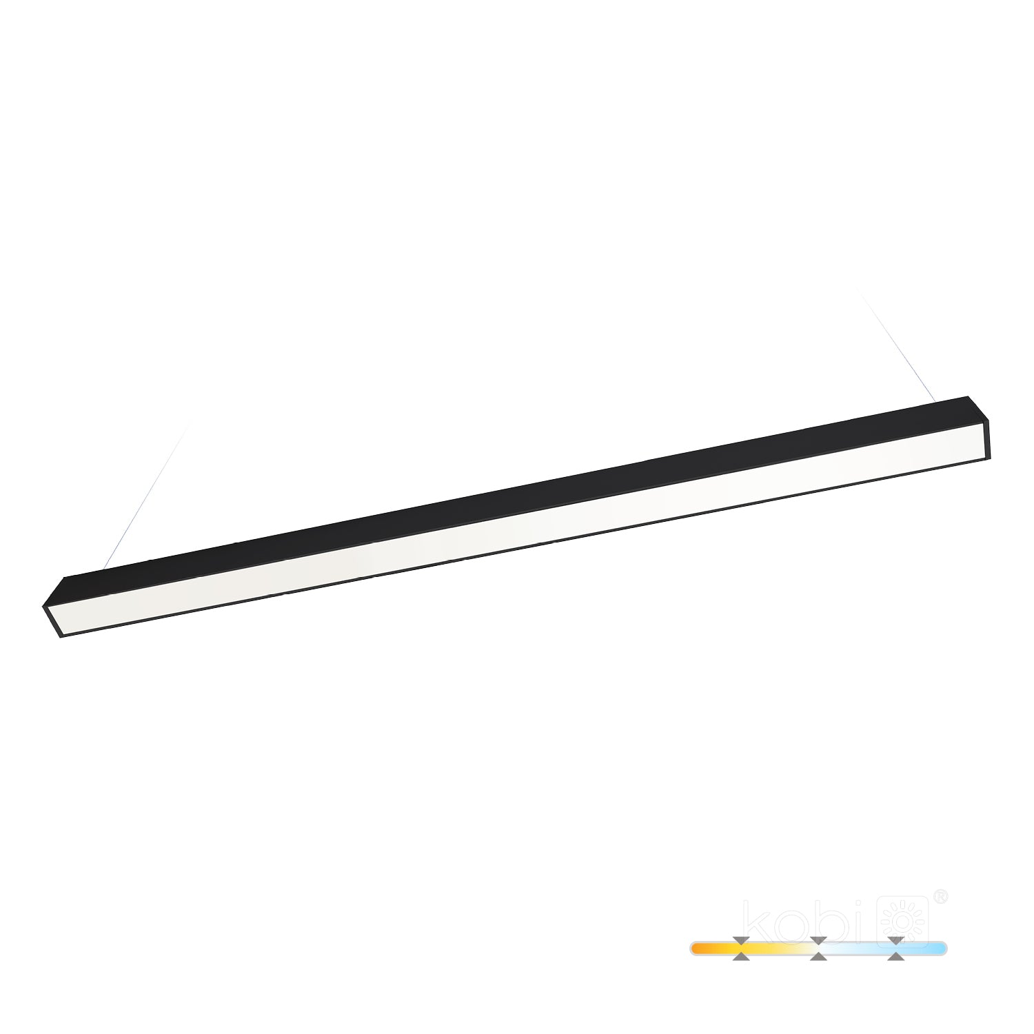Linear fixture LED KOLINE K2 40W 3CCT black DALI Kobi Pro