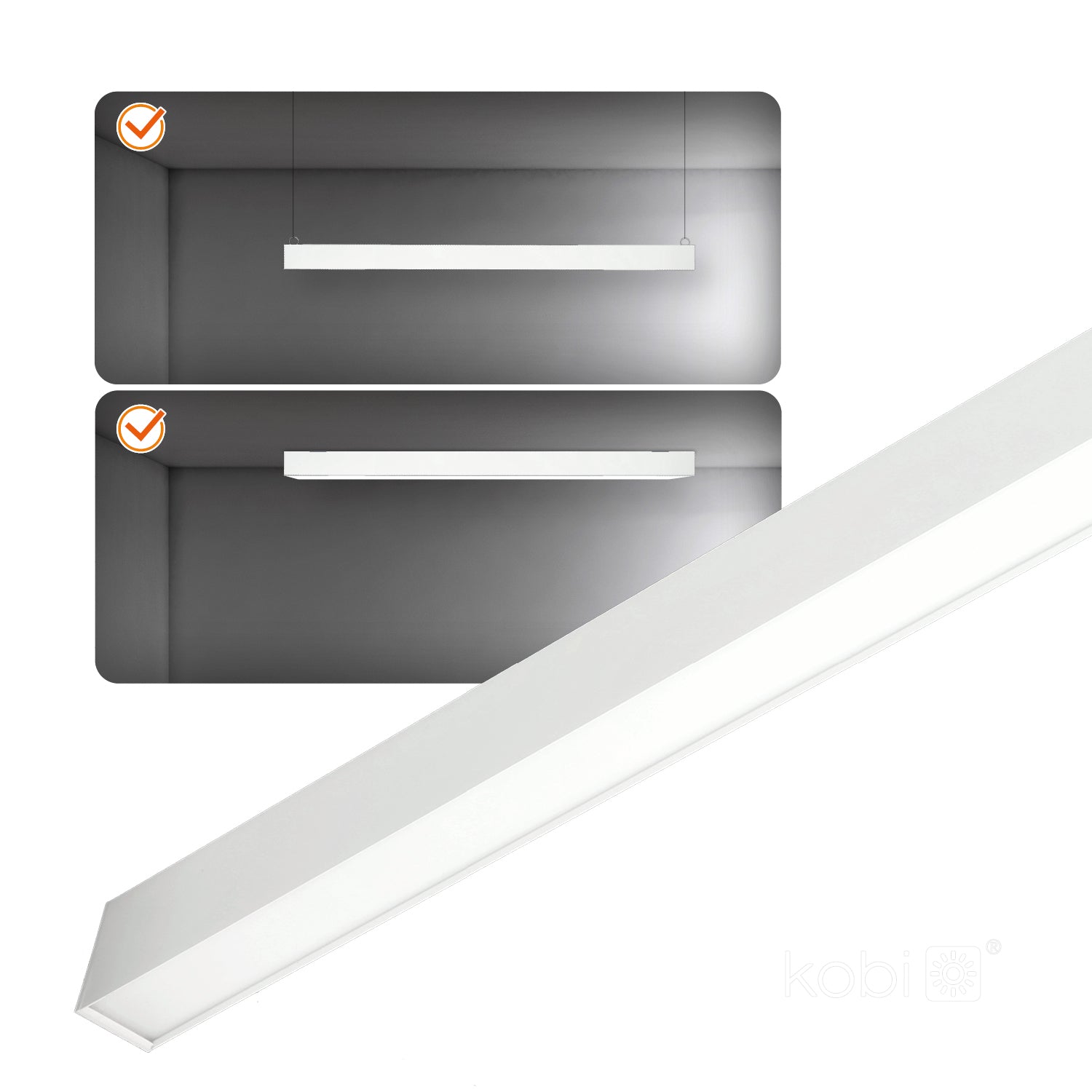Linear fixture LED KOLINE K1 40W 4000K white Kobi Pro