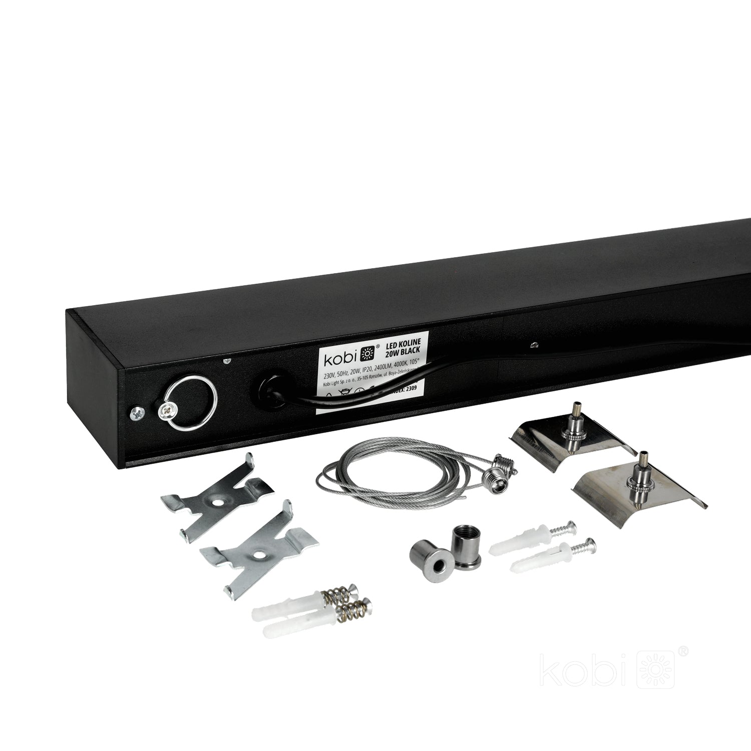 Linear fixture LED KOLINE K1 40W 4000Kblack Kobi Pro