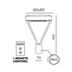 Park lamp HYBRID LED FUSION 14W 4000K IP65 Kobi Pro