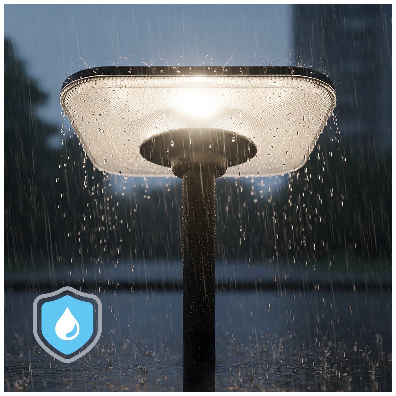Park light Solar LED SOLSUMI SQUARE 25W 3CCT IP54 Kobi Premium