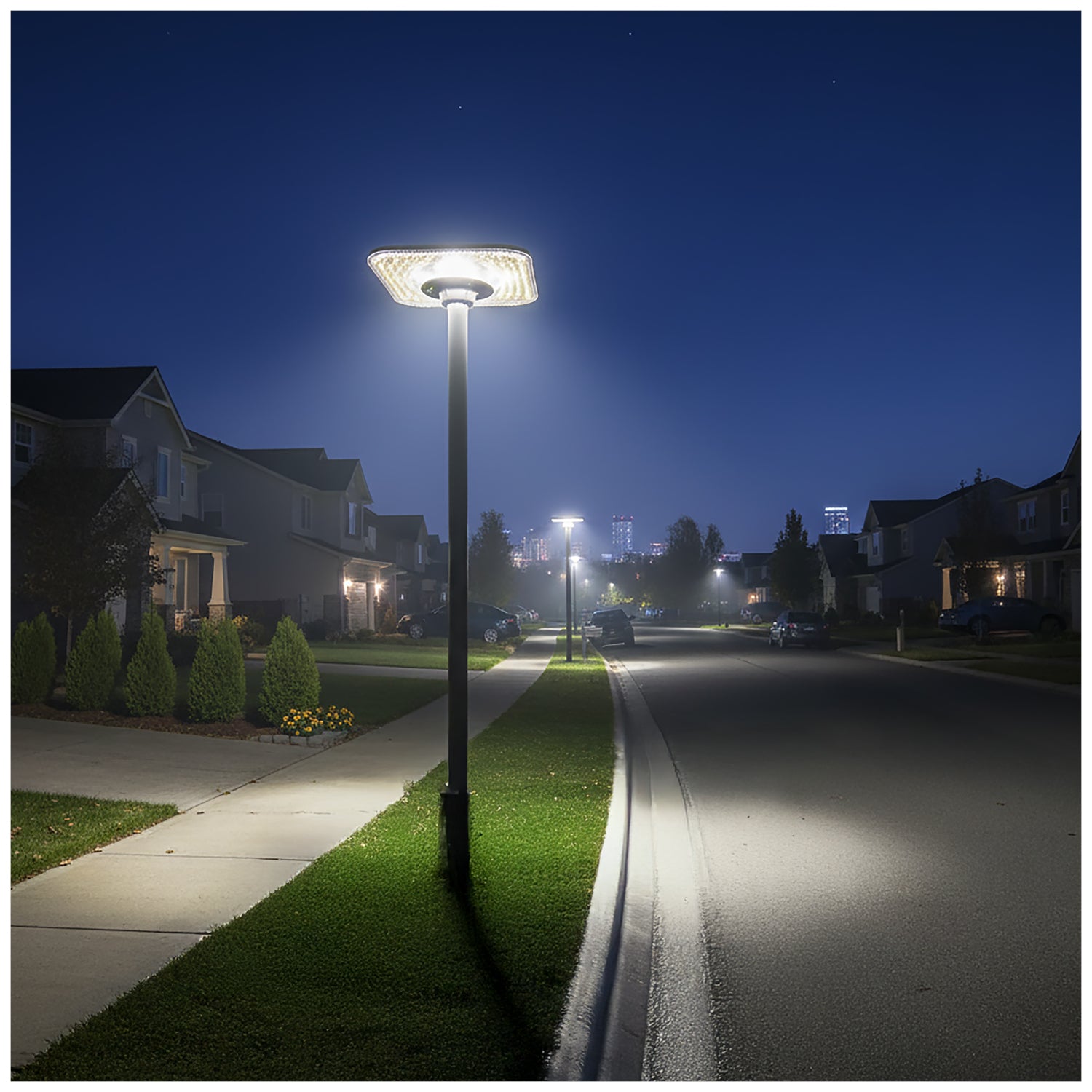 Park light Solar LED SOLSUMI SQUARE 25W 3CCT IP54 Kobi Premium