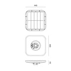 Park light Solar LED SOLSUMI SQUARE 25W 3CCT IP54 Kobi Premium
