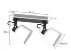 Ceiling lamp 2FL. PAKOS 1102