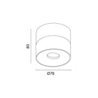 Ceiling fixture LAHTI mini dim 9W 3000K black Art of Light
