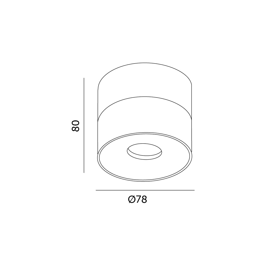Ceiling fixture LAHTI mini dim 9W 3000K black Art of Light