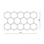 Ceiling lamp LED HEXLINE 300x516cm 4000K Kobi