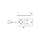 Downlight TORSO 2XGU10 Art of Light