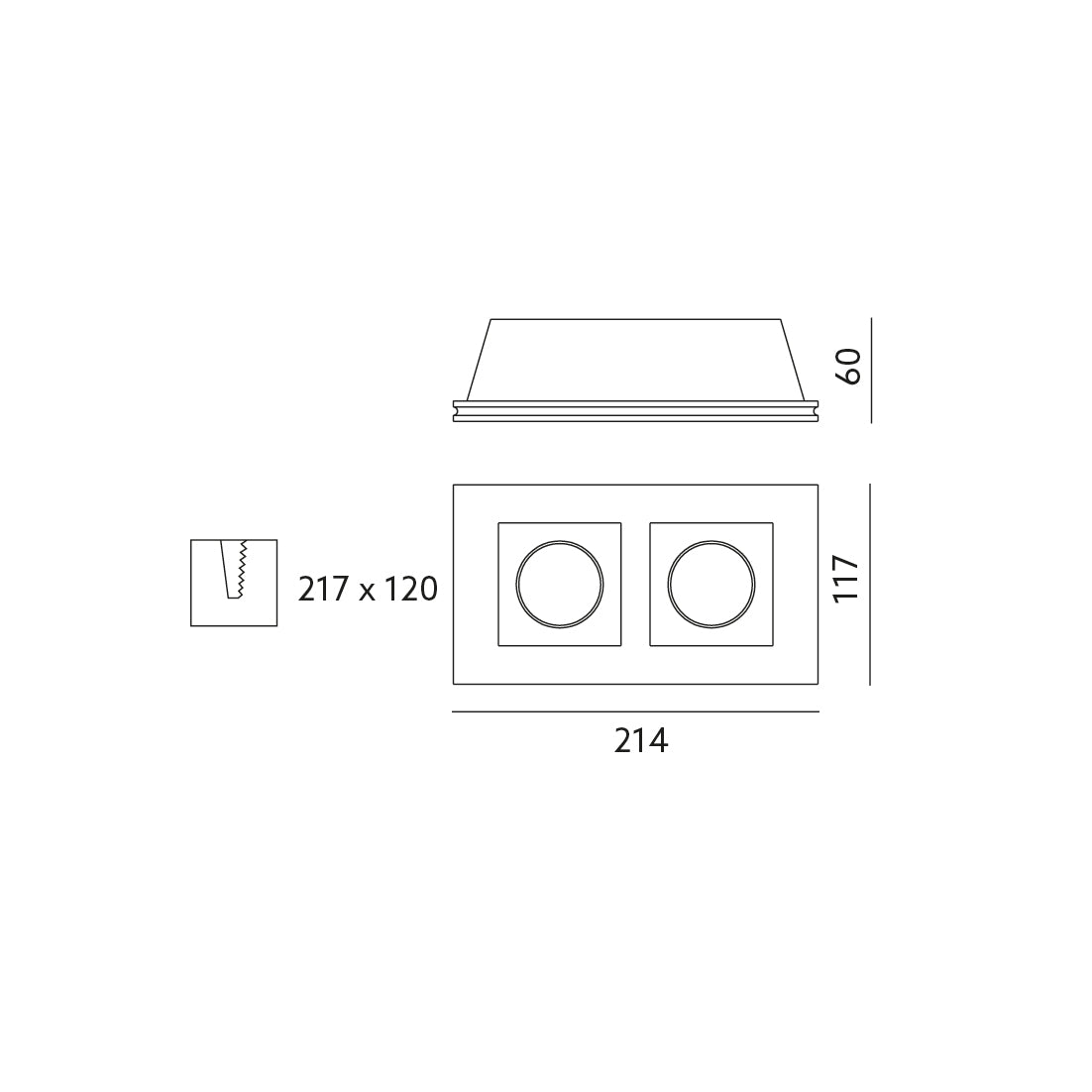Downlight TORSO 2XGU10 Art of Light