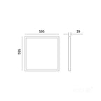 Panel LED BRISBANE 36W 60x60 4000K white Kobi Premium