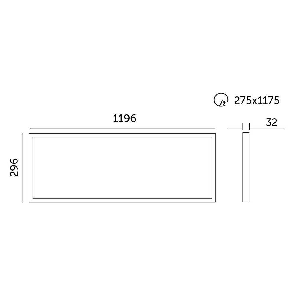 Panel LED CAPRI 36W 30x120 4000K UGR Go back