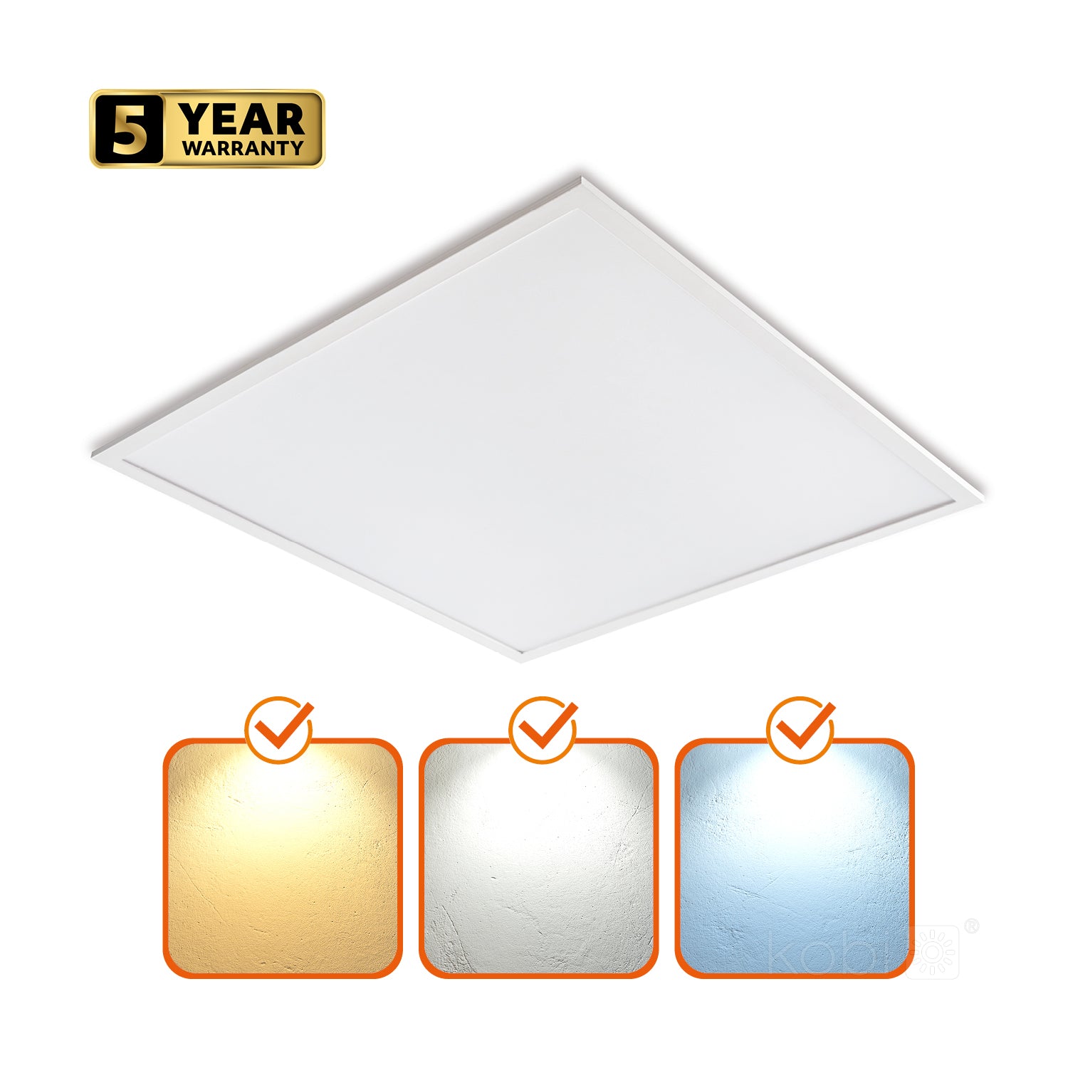 Panel LED CAPRI G2 25-36-40W 60x60 3CCT IP44 Kobi Pro