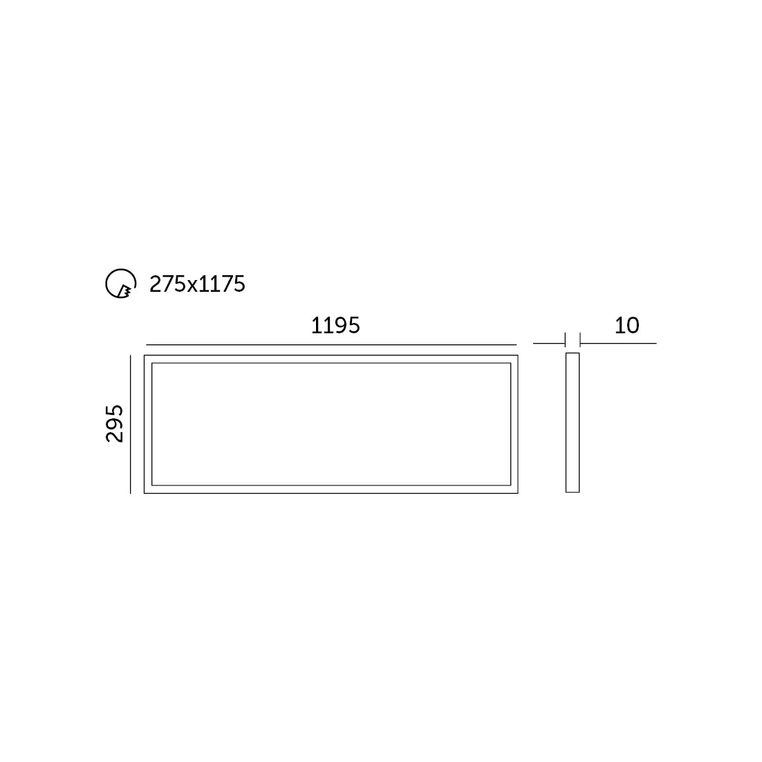 Panel LED NELIO 40W 30x120 4000K Kobi Premium
