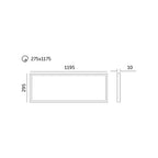 Panel LED NELIO 40W 30x120 4000K Kobi Pro