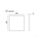 Panel LED NELIO G2 36W 60x60 3000K Kobi Pro