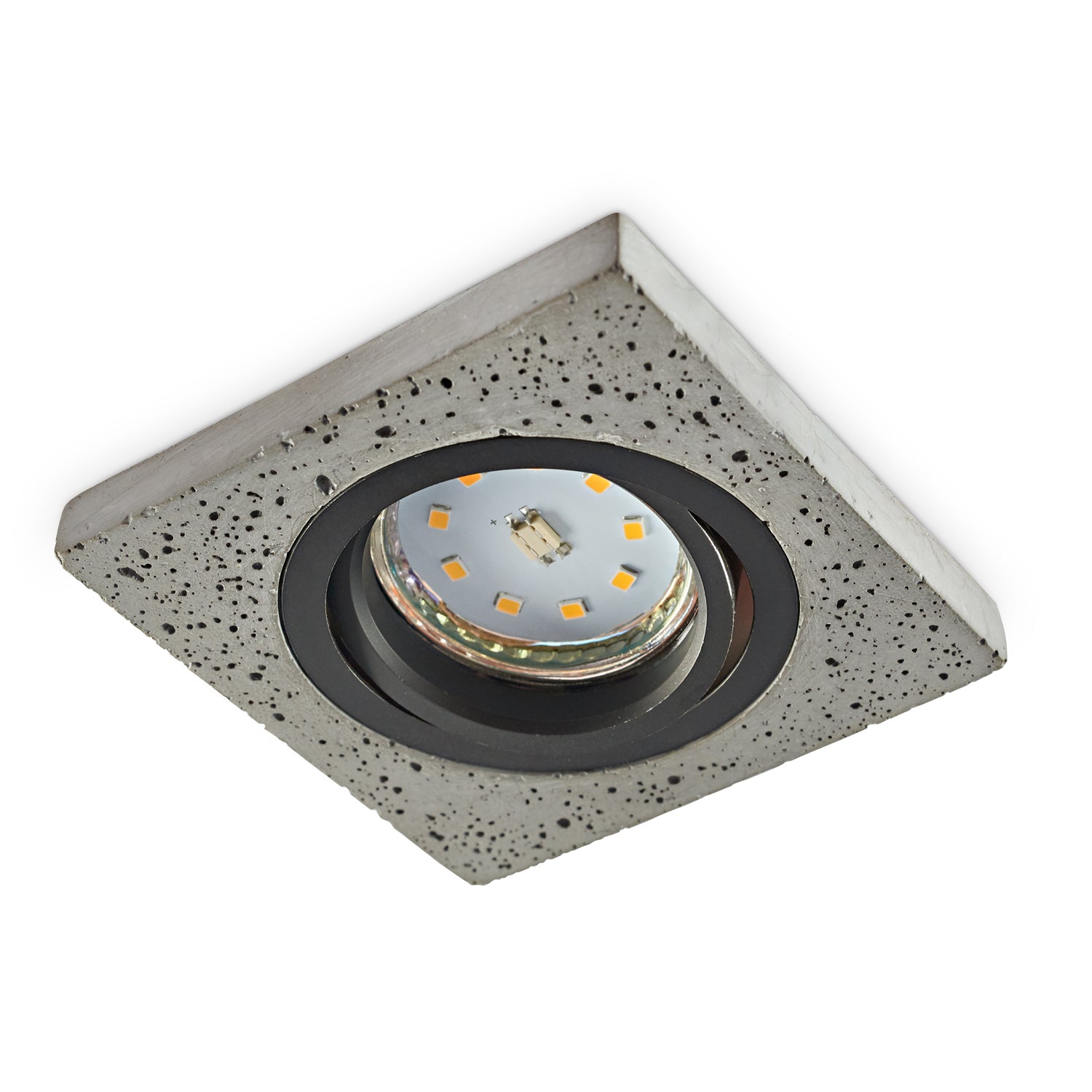 Downlight ring BARI SQUARE black Kobi