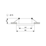 DECORO C-0001R downlight chrome JVS