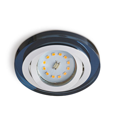 Downlight ring CRISTAL R black JVS