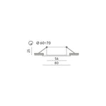 Downlight ring OH20 black Kobi